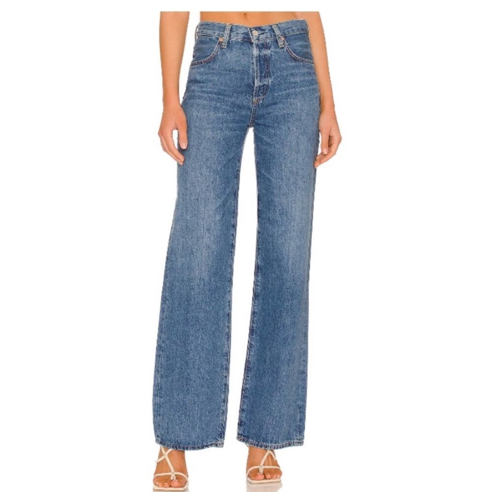 Citizens Of Humanity Blue Flare & Wide Leg Jeans